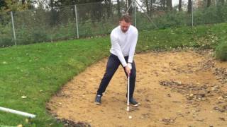 How To Get Out Of Bunkers In Winter Conditions - Peter Field Golf Tips