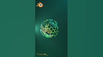 Eco sphere Animation | Blender | Geometry Nodes #shorts #youtubeshorts