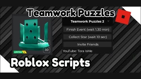 (UGC Limited) Teamwork Puzzles 2 Script | Roblox