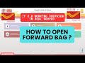 How to open forward bag ! Step by step process #forward_bag #indiapost #postoffice #dop #dak_sewa 