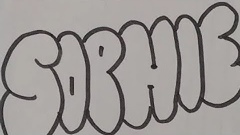 DRAWING A BUBBLE LETTER "SOPHIE" ✍️ |Lettering | DOODLE ART | HOW TO DRAW A BUBBLE LETTER "SOPHIE"