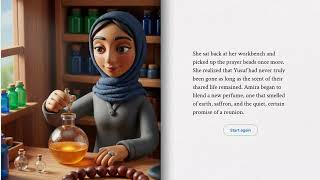 The Scent of Saffron and Rain-plotly original story