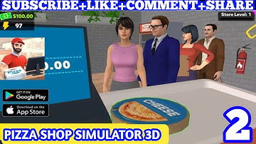 Pizza Shop Simulator 3D walkthrough Gameplay Toturial part 2 buy dinning table or new fridge #part2