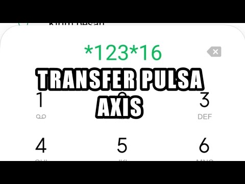 Cara transfer pulsa axis ke nomor lain. 