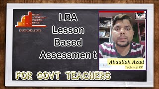 LBA for Government Teachers by KGID in Urdu/hindi: How to Enter Marks Step-by-Step Guide in sats