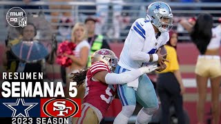 Dallas Cowboys vs. San Francisco 49ers | Semana 5 NFL 2023 | NFL Highlights Resumen en español