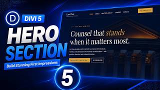 How to Customize the Hero Section in Divi 5 | Law Flow Divi Website Template Tutorial - Divi Flow