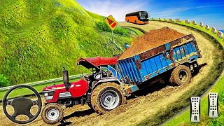 Heavy Tractor Trolley Cargo Simulator 3D - Farming Cargo Driver - Android Gameplay #4 screenshot 5