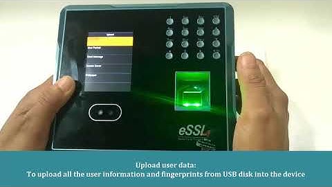 eSSL MB160 How to Upload users