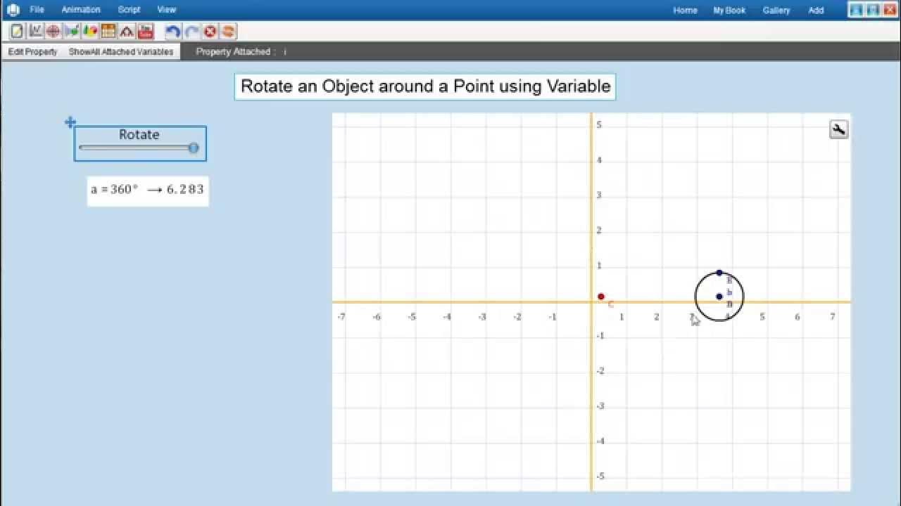Rotate an Object around a Point using Variable - YouTube