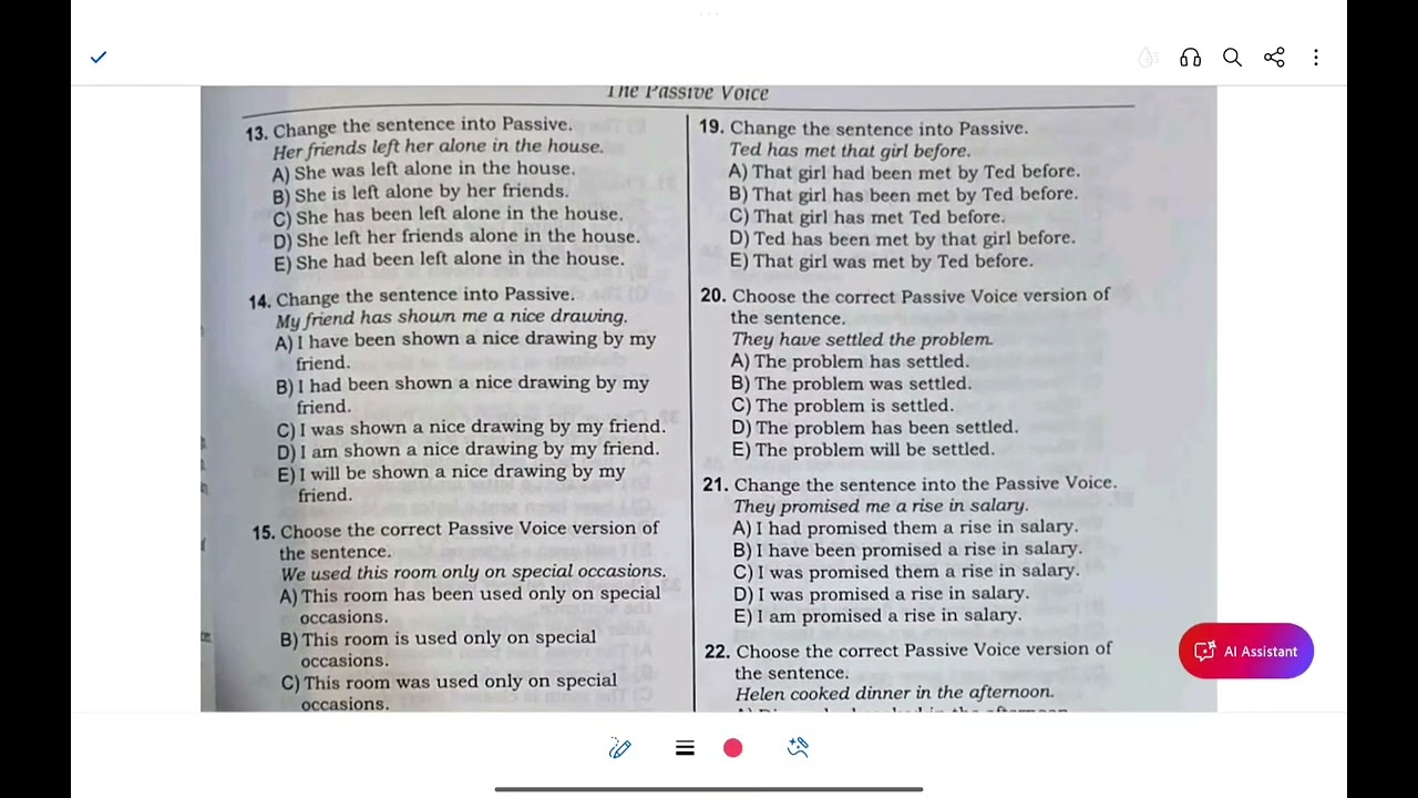 11-ci sinif Dim ingilis dili toplu 2025/Passive Voice📌#ingilisdili #buraxilisimtahani #ingilisdili 