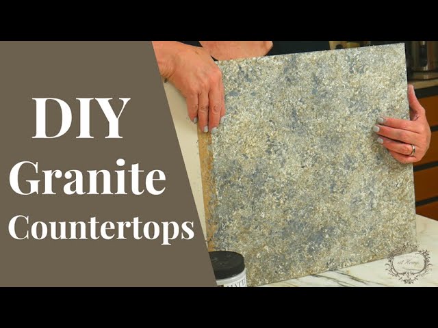 Faux Granite Countertops Diy Tutorial, How To Paint A Faux Granite Countertop