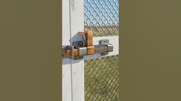Heavy Duty Automatic Gate Latch 🔐 With Key  #shorts