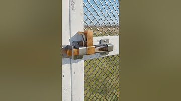 Heavy Duty Automatic Gate Latch 🔐 With Key  #shorts