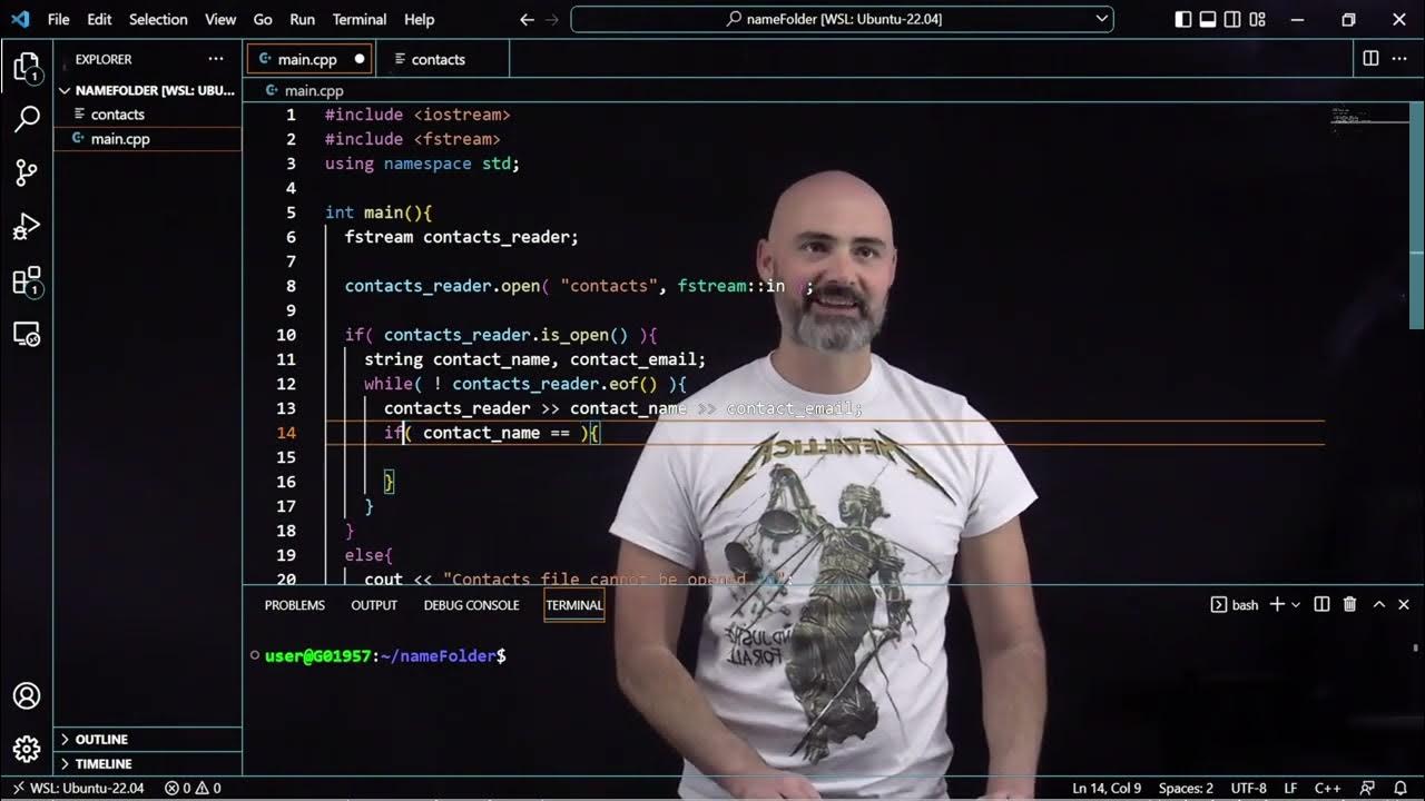 Searching contacts file using fstream in c youtube