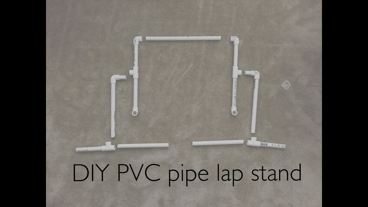 DIY PVC Pipe Lapstand (for Cross Stitch) (Closed Captions) 