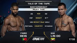 Fabio vs Soe Lin Oo boxing 2024