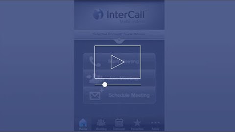 How to Join A Conference Call with MobileMeet from InterCall