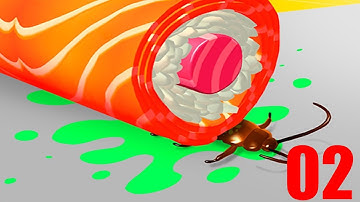 Sushi Roll 3D - Cooking ASMR Game - Gameplay Walkthrough Part 1 (Android, iOS)