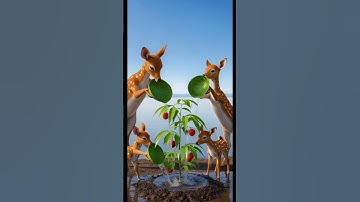 The deer saved the litchi tree from drying up by seeing water 😭 #ai #tree #save #plants #tree #save