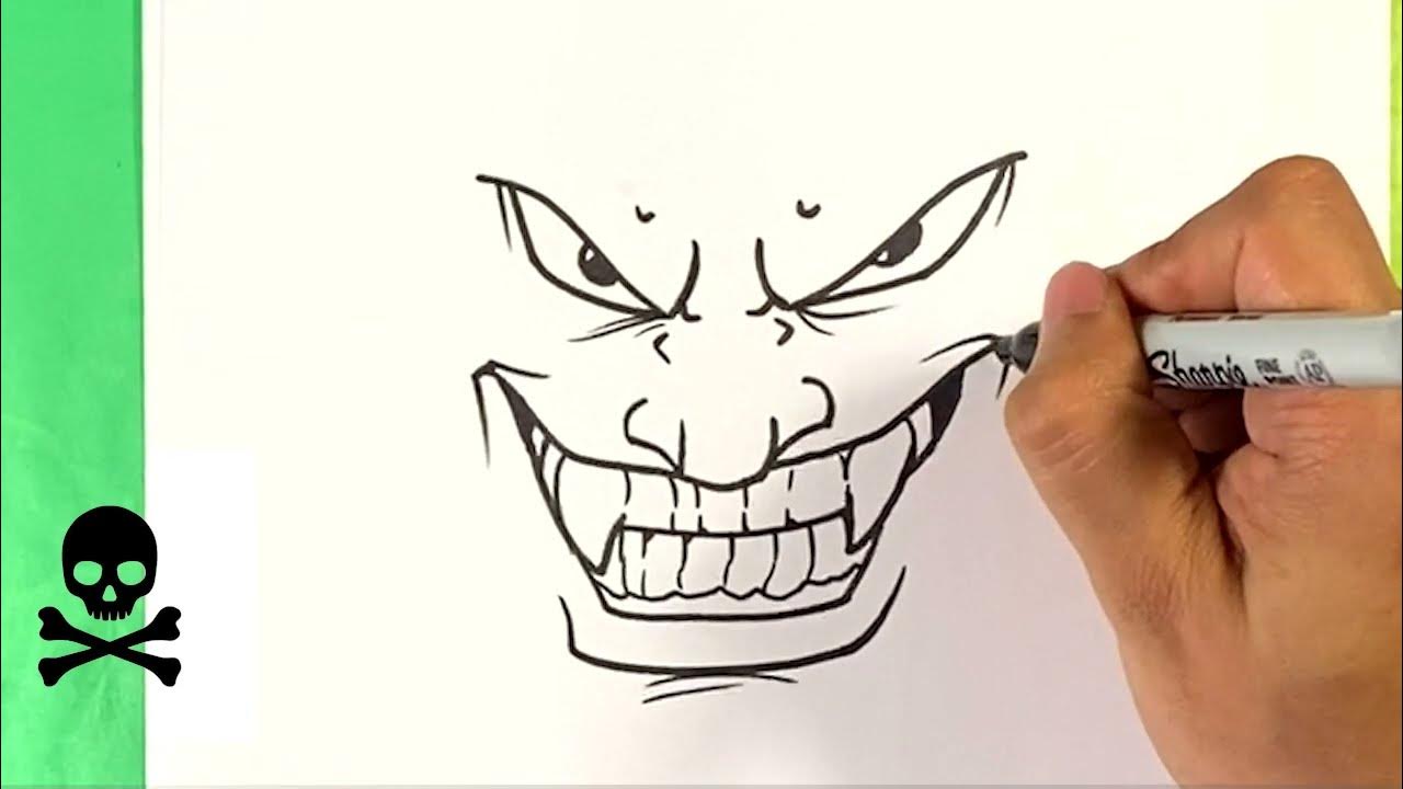 EASY How to Draw VAMPIRE FACE YouTube