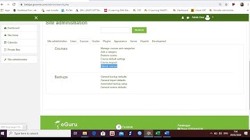 upload courses pelajaran di moodle # Pembelajaran online