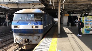 EF210-112号機が単機で大宮駅4番線を通過(新A129仕業)