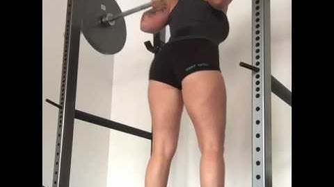 Pause squats above parallel