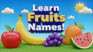  Fruits Names for Kids 3D | Learn with 3D Fun!"