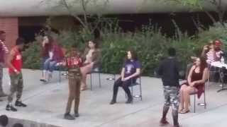 Delta Omicron Chapter of Kappa Alpha Psi Spring 2015 Yard Show: Computer Love Chair Scene