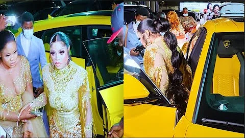 Check Out The Latest Lamborghini SUV Bobrisky Brought To Her Luxury Birthday Party