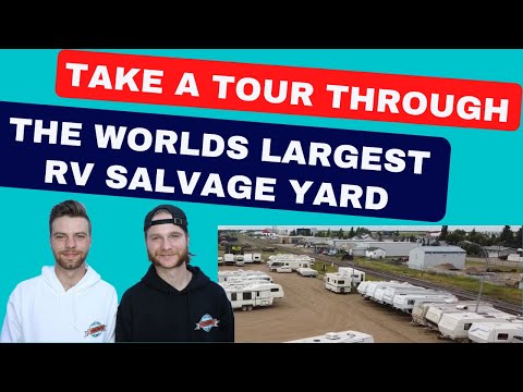 Walk through the Largest RV Salvage Yard in the World! Young Farts RV Parts