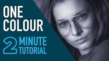 Hoe je een monochroom effect creëert in Photoshop #2MinuteTutorial