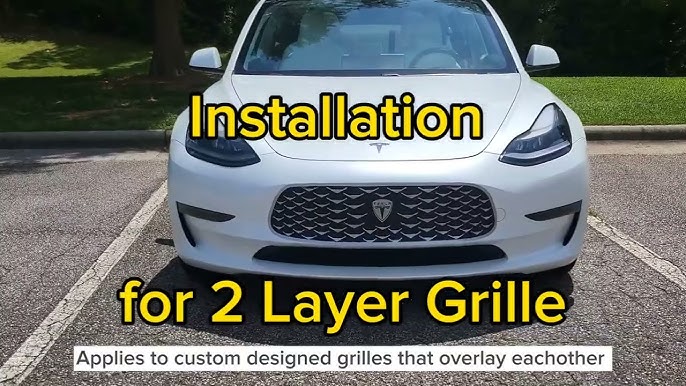 How to remove Front Grille Mesh from Tesla Model Y 