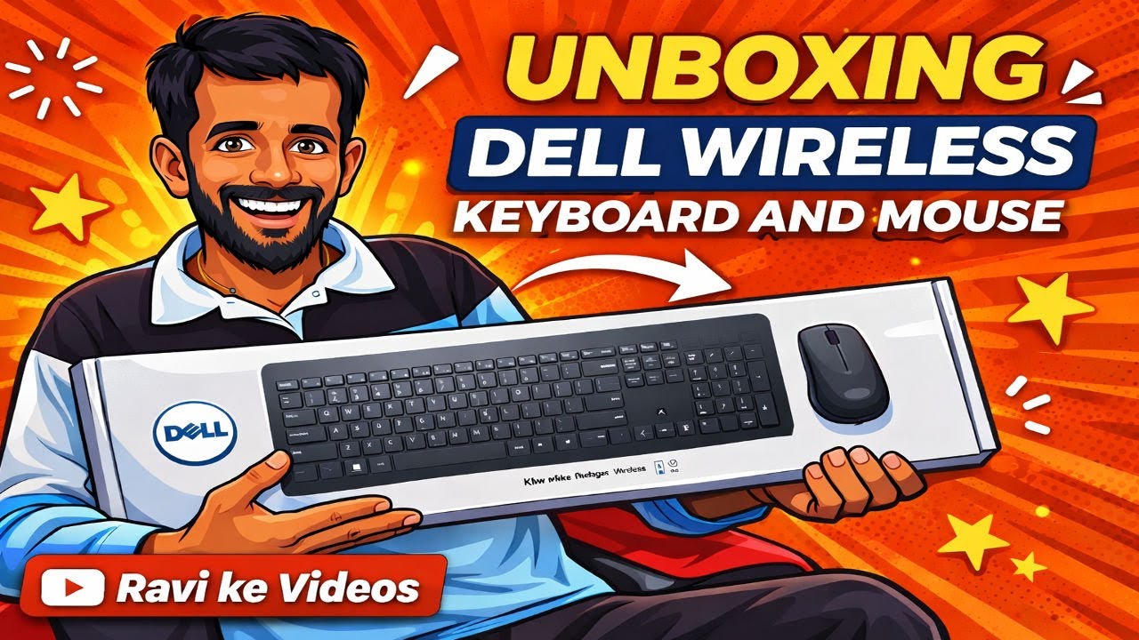 Dell Wireless Keyboard and Mouse Unboxing 🔥 | Full Review in Hindi | Ravi ke Videos