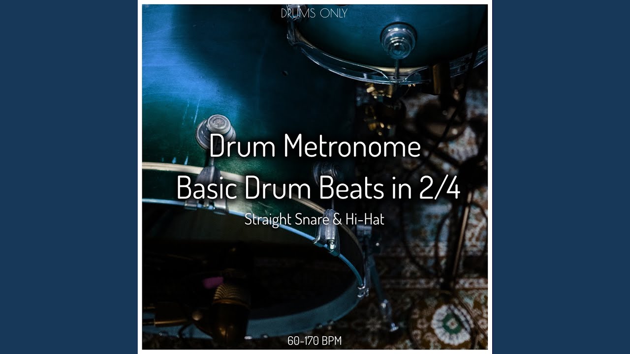 100 Bpm Basic 2/4 Drum Beat - YouTube