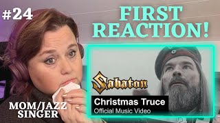 Mom reacts to SABATON ,CHRISTMAS TRUCE.  Final day Christmas songs. I was afraid to do this one