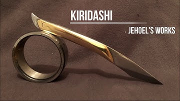 How to Make a Kiridashi Knife - Making a Japanese Kiridashi Knife From an Old Bearing