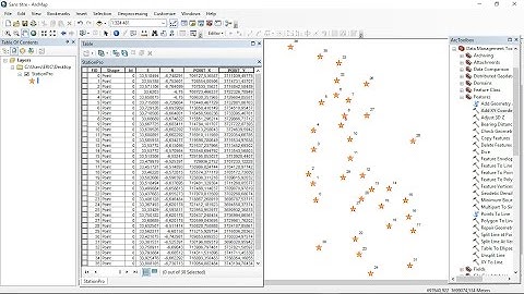 How to convert coordinate system of a set of points using ArcGis
