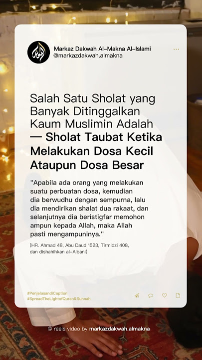 Shalat Taubat #manhajsalaf #ustadzsyafiqrizabasalamah #ustadzkhalidbasalamah