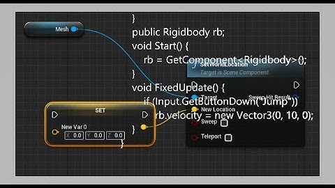 Unreal Engine 4 中文基礎教學#結束  藍圖對應程式碼和各線段的功能意義  by創世螺