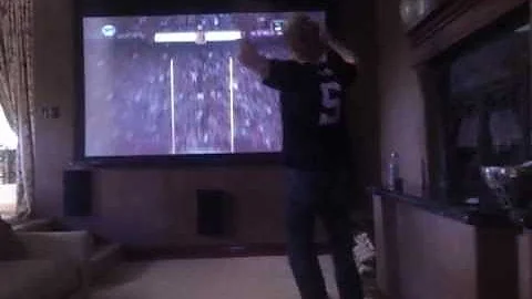 Falcons Fan David Deweese stupid celebration after...