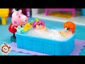 PEPPA PIG et la routine du soir des bébés PINYPON! Les bébés ne veulent que jouer et pas dormir!