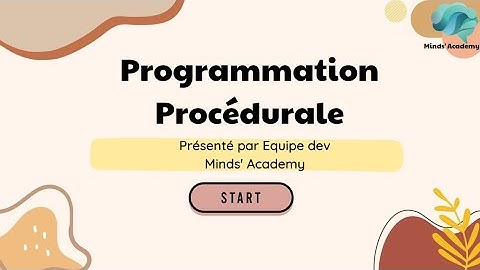 Initiation à la Programmation Procédurale avec le Langage C