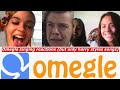 Omegle singing reactions (But only harry styles/one direction songs)