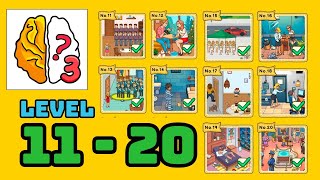 Brain out 3 level 11 - 20 solution walkthrough | gameplay 2  screenshot 4