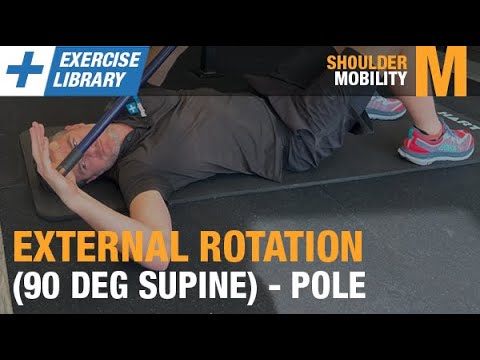 SM | External Rotation (Supine 90 Deg) - Pole - YouTube