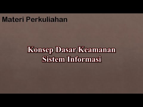 Video: Apa lima tujuan keamanan informasi?