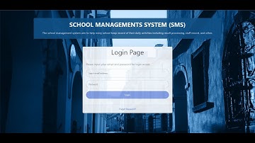 School Management System (SMS) Overview