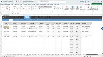 OEE (Overall Equipment Effectiveness) Template - Tutorial Video